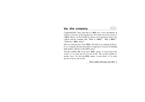 2007 KIA Rondo Owners Manual